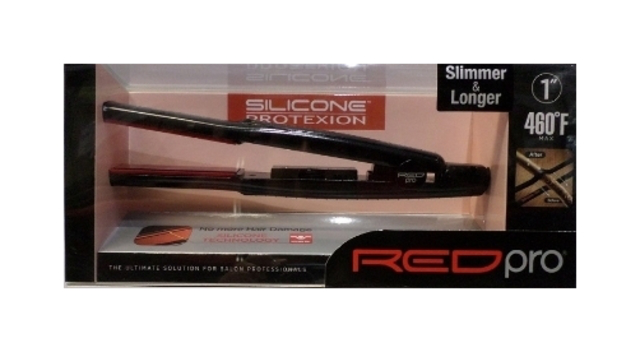 Red Pro Silicone Protexion Flat Iron - 1"