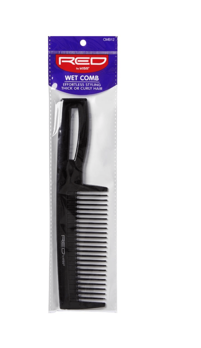 Kiss Red Wet Comb (Black) #HM52