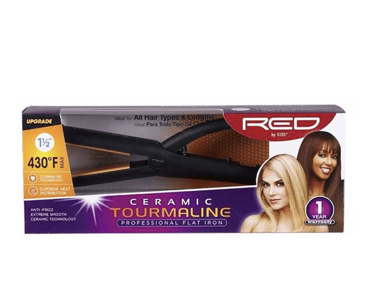 Red by Kiss Ceramic Tourmaline Professional Flat Iron