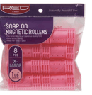 RED Snap On Magnetic Rollers (Multiple Sizes)