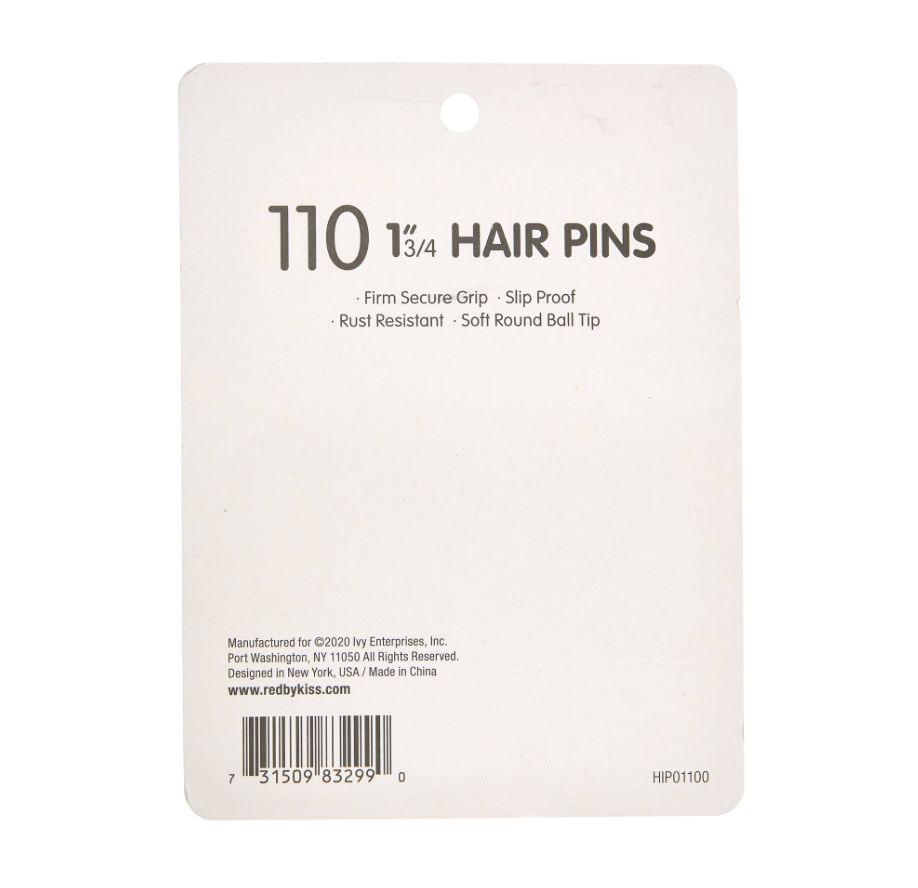 RED by Kiss Hair Pins 1 3/4" (110pcs)  #HIP01