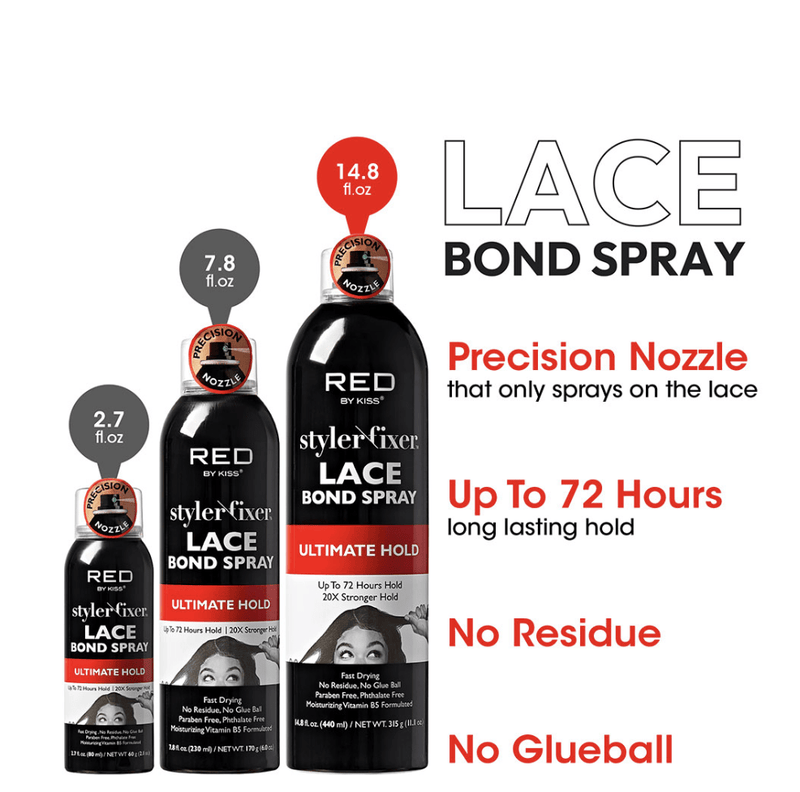 Red by Kiss Ultimate Lace Bond Spray  (2.7 oz, 7.8 oz, 14.8 oz)