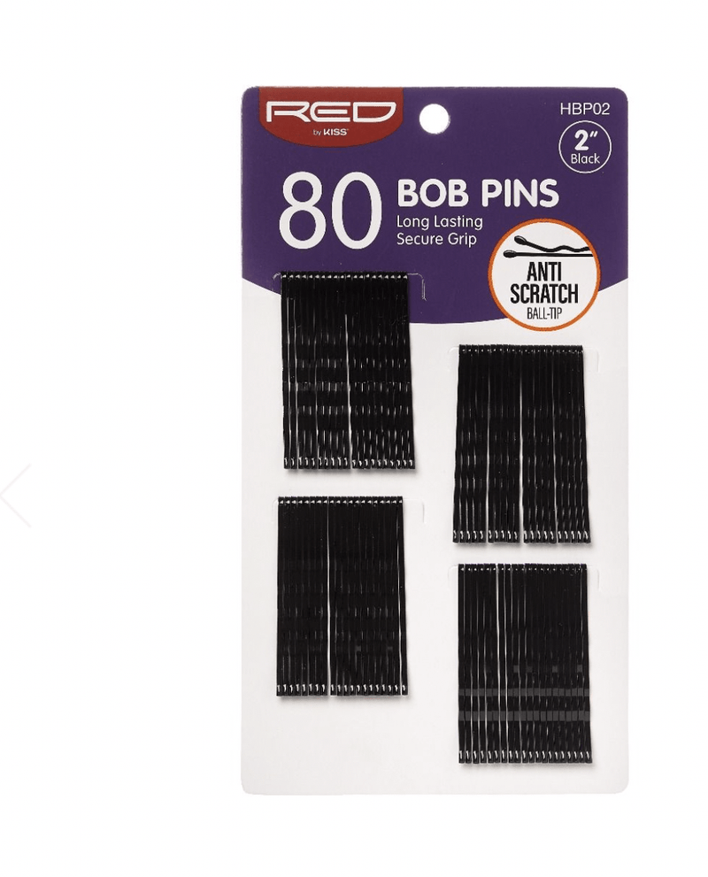 RED Bob Pins 2" Black 320 CT