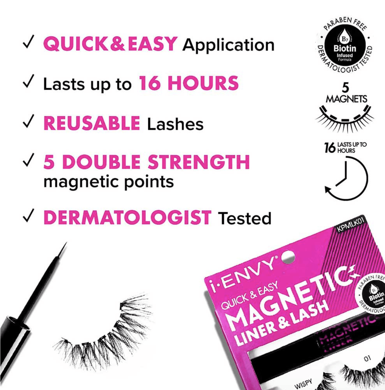 iEnvy Magnetic Liner and Lash Kit #KPMLK01 - BPolished Beauty Supply