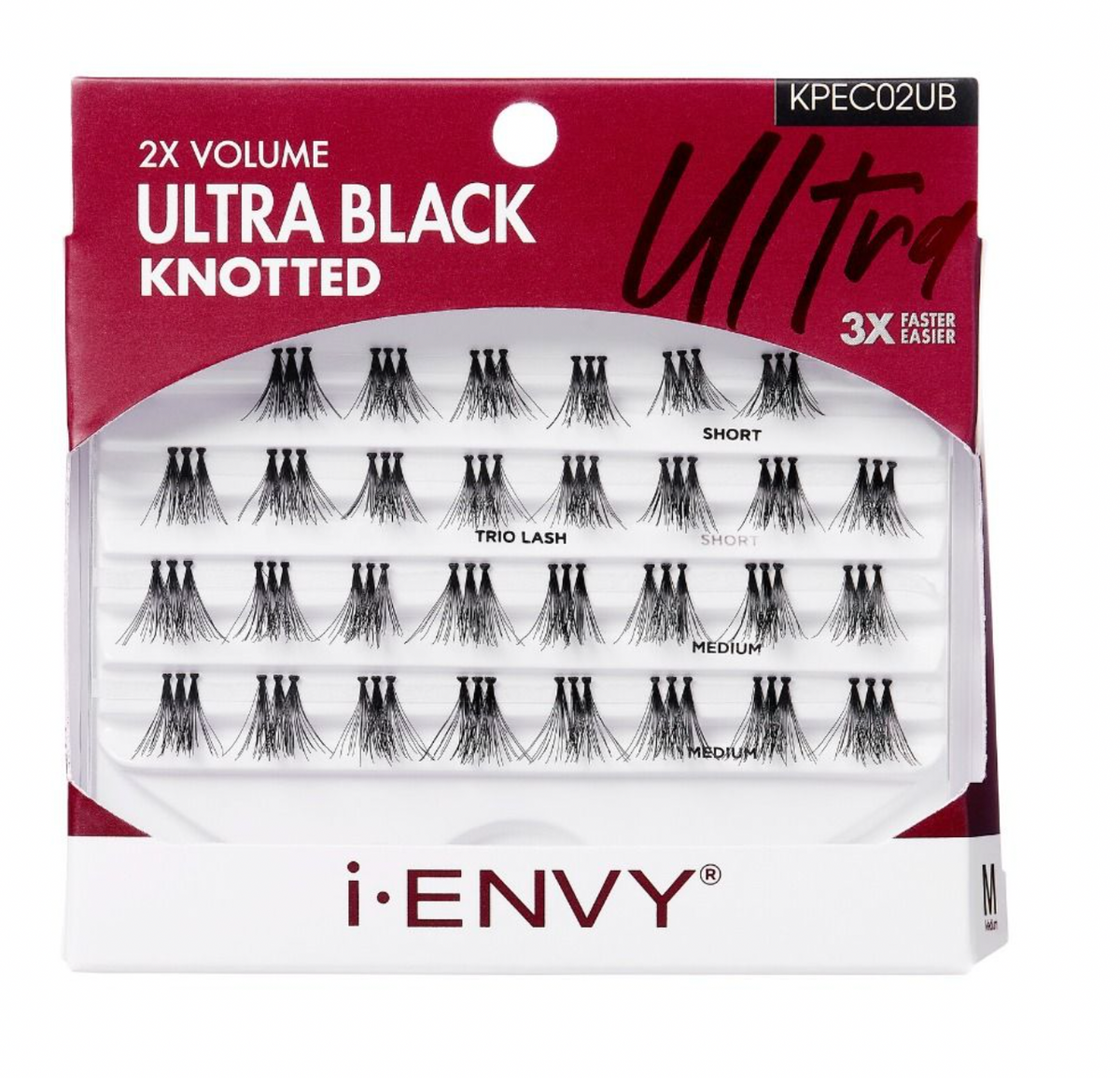 iEnvy Kiss Trio UltraBlack Medium Knotted #KPEC02UB