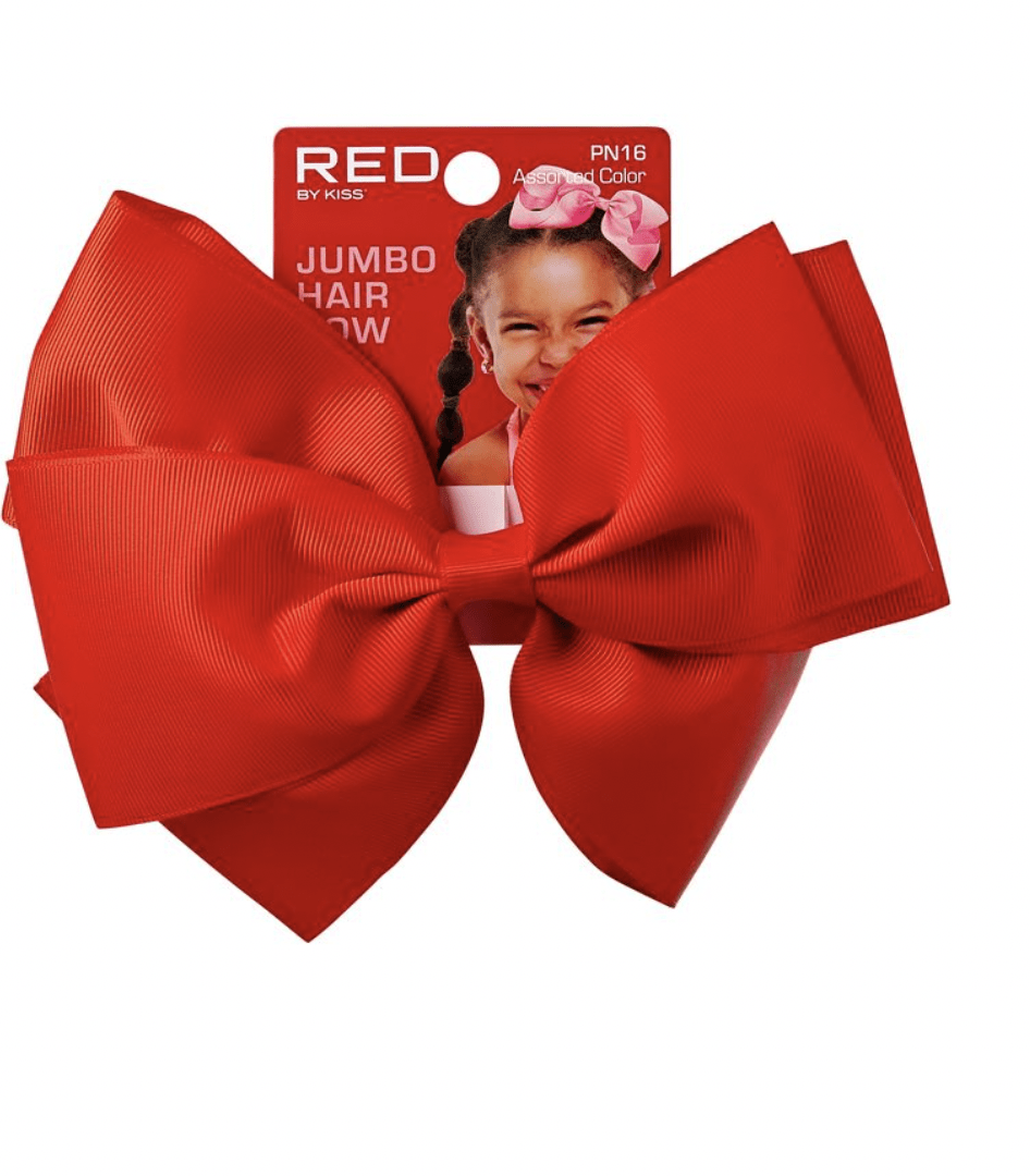 Red Kids Ribbon Metal Clip (Jumbo Size) #PN16