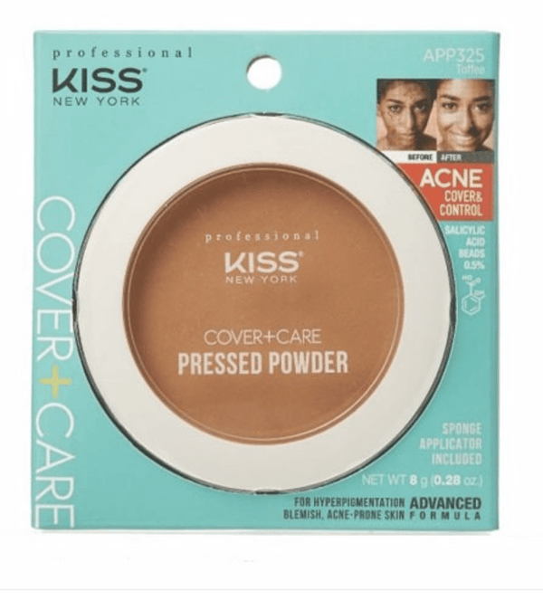 KISS NEW YORK PROFESSIONAL ACNE COVER + CARE PRESSED POWDER 0.28 OZ