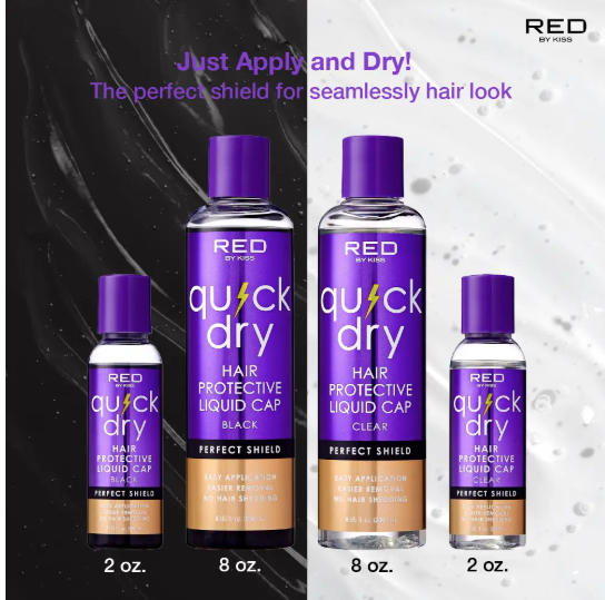 Kiss Quick Dry Hair Protective Liquid Cap - Clear