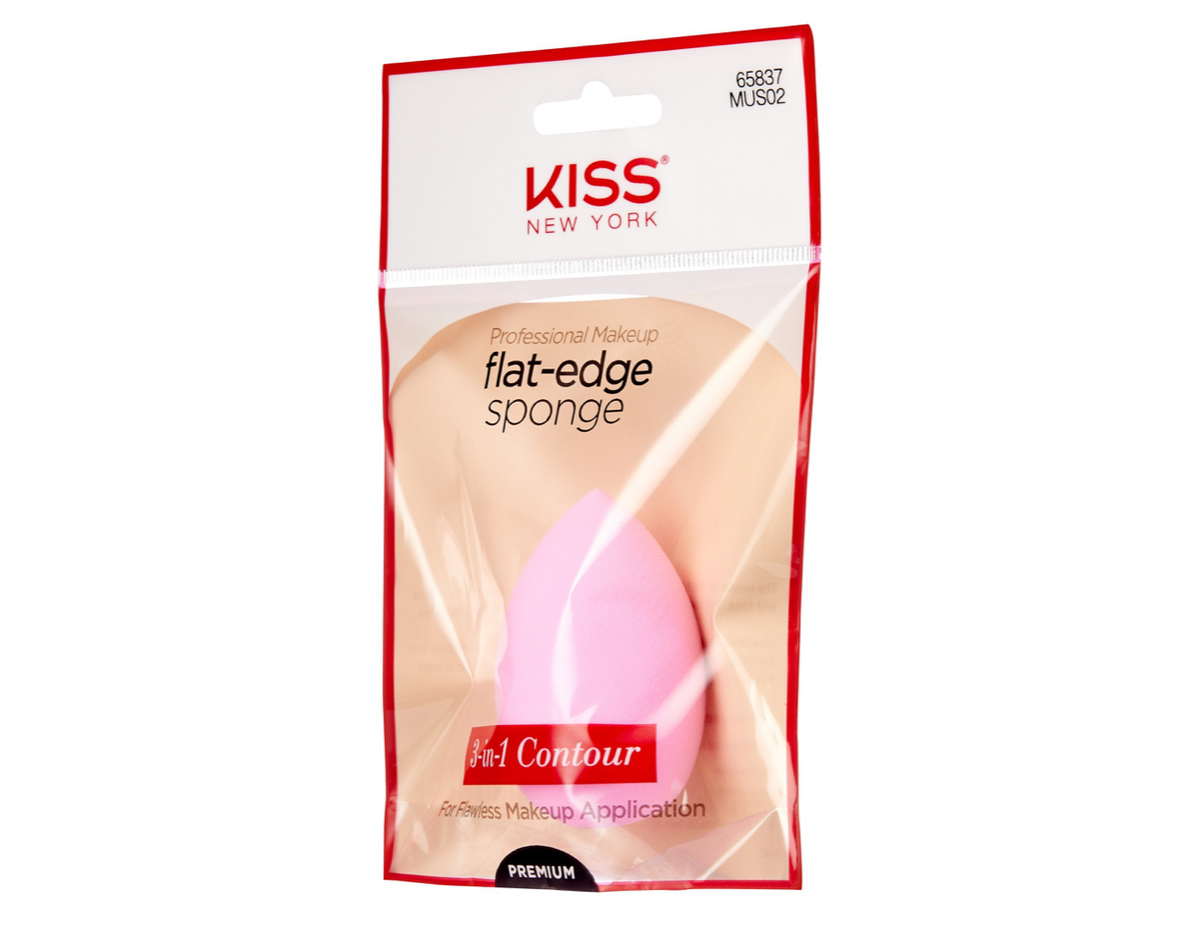 Kiss New York Makeup Sponge Flat Edge #MUS02 - BPolished Beauty Supply
