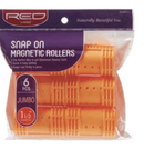 RED Snap On Magnetic Rollers (Multiple Sizes)