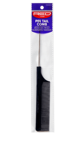 Red Pin Tail Comb - Black