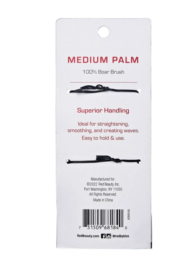 Red Professional 100% Boar Medium PM Brush #BOR09