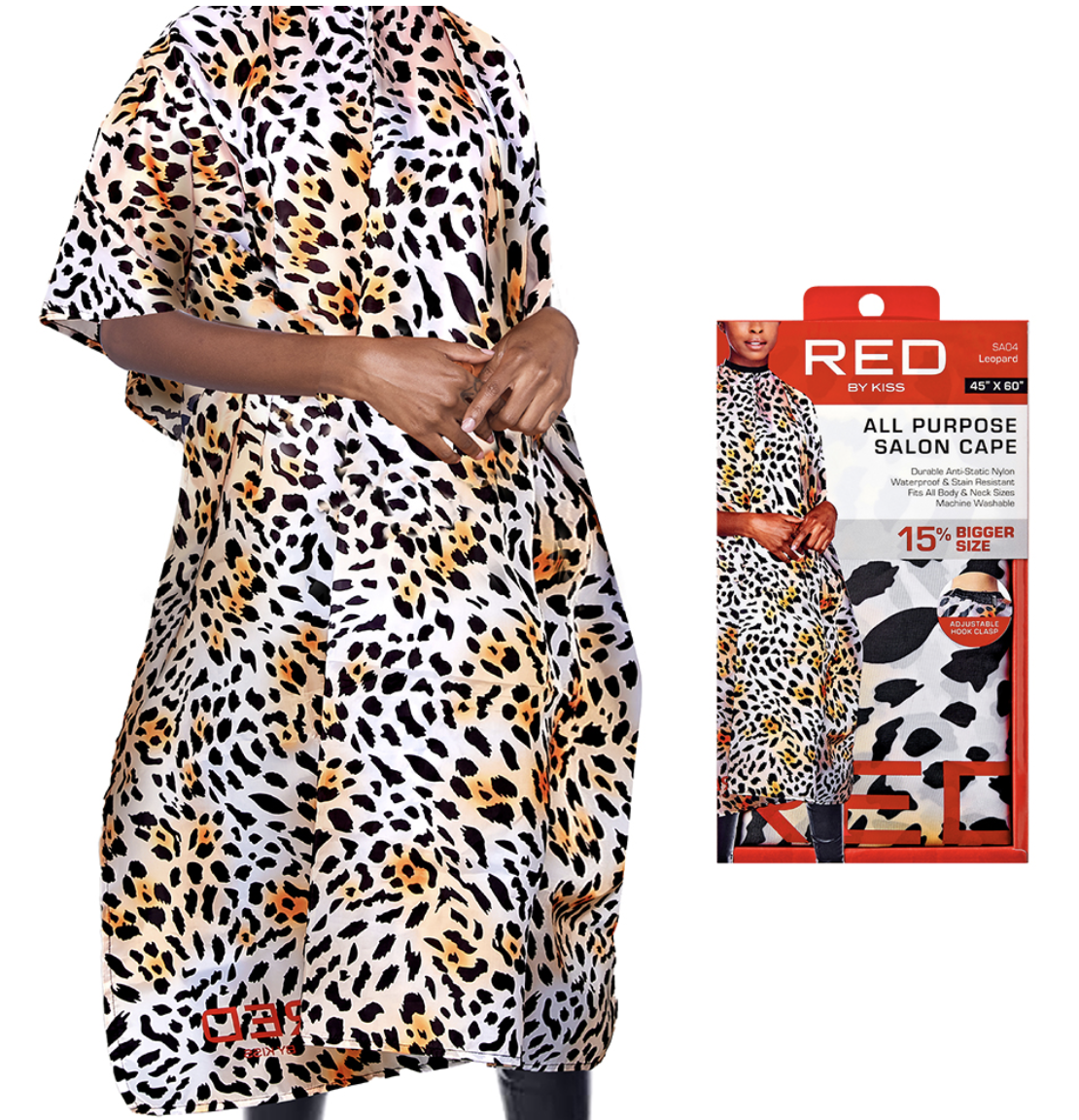 Red by Kiss  Salon All Purpose Salon Cap Leopard, Nylon #SA04 - BPolished Beauty Supply