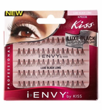 Kiss iEnvy Luxe Black Flare Long 70 pc KPE03B