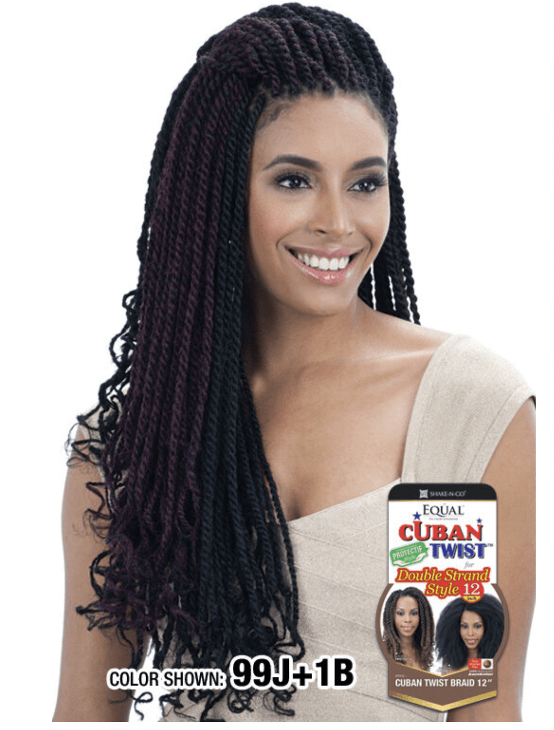 Shake-N-Go 3X Cuban Twist Braid 24" - BPolished Beauty Supply