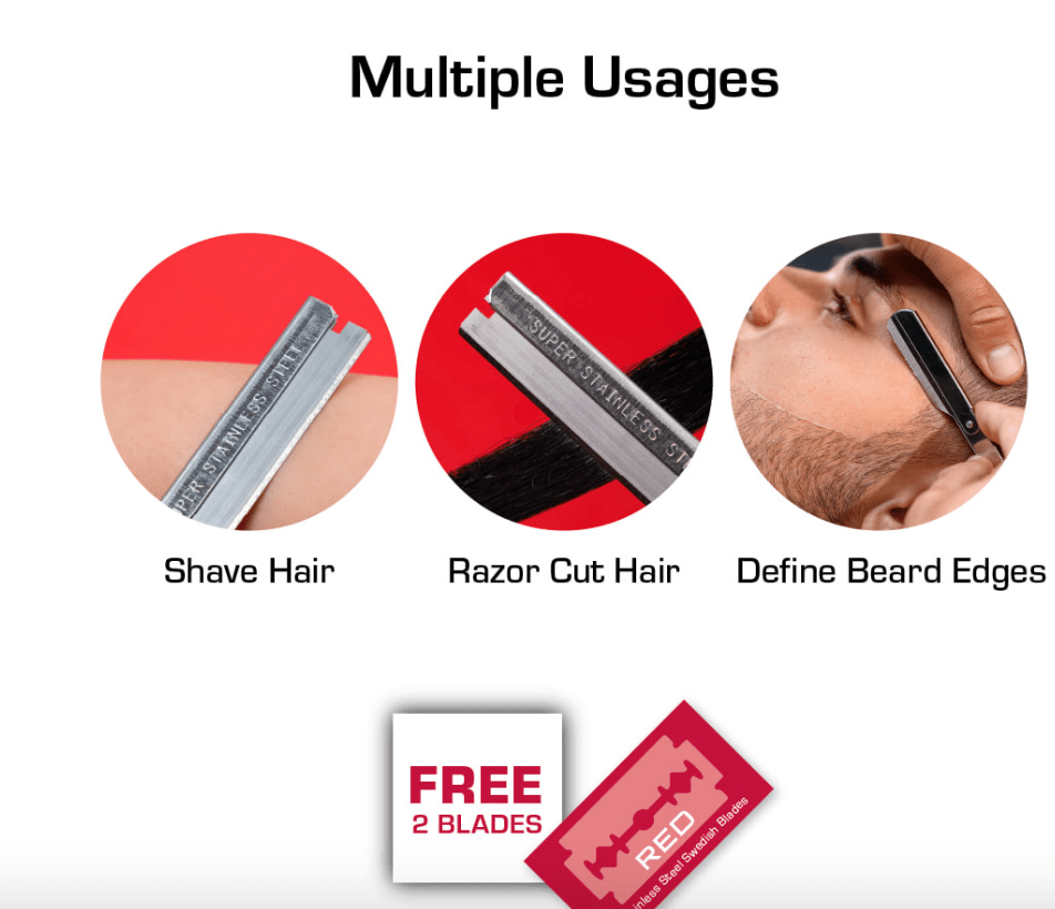 Red Disposable Shaver With 2 Blades #HS13