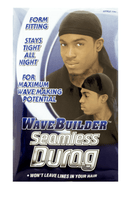 WaveBuilder Seamless Wave Durag Black