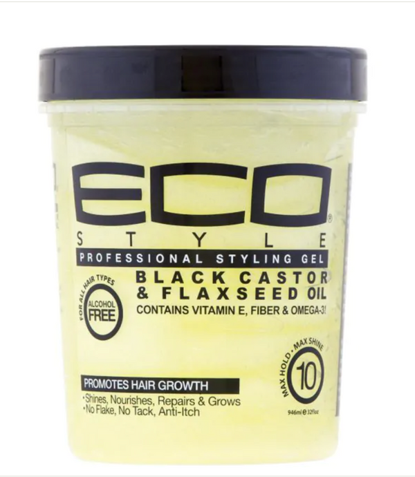 Eco Styler Gel Black Castor & Flaxseed 32 oz