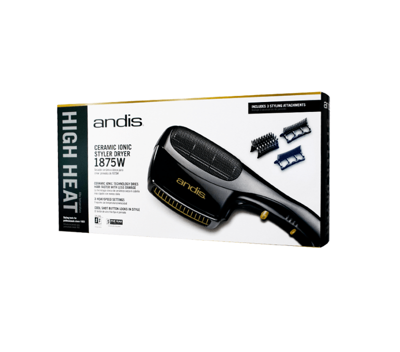 Andis Dryer 1875W Ceramic Ionic Styler Black