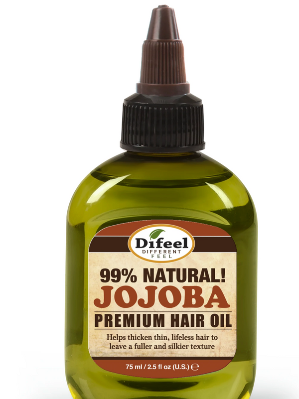 Difeel Premium Natural Hair Oil - Jojoba 2 oz