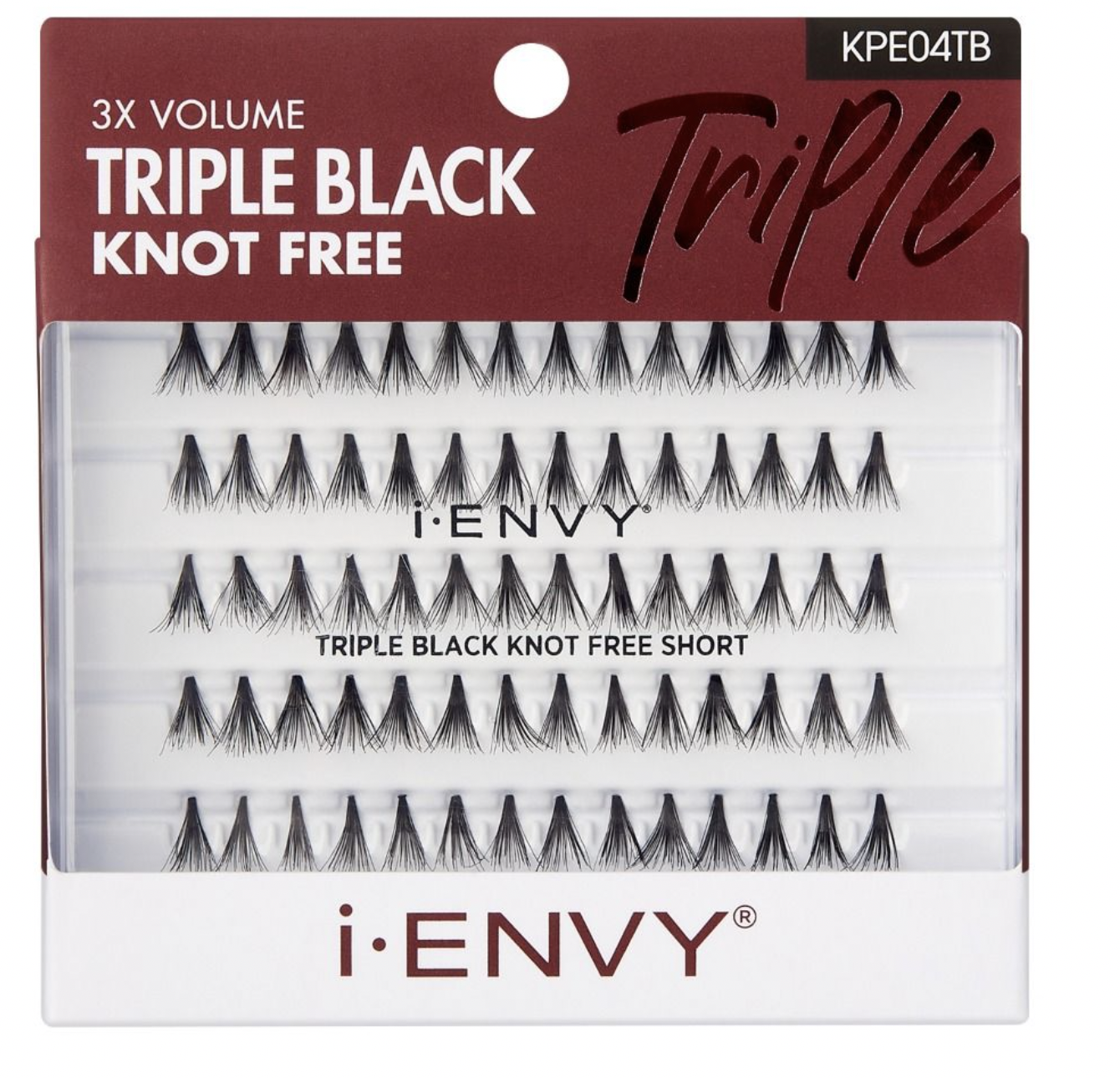 I-Envy  3D Ultra Black Knot Free Short # KPE04TB - BPolished Beauty Supply