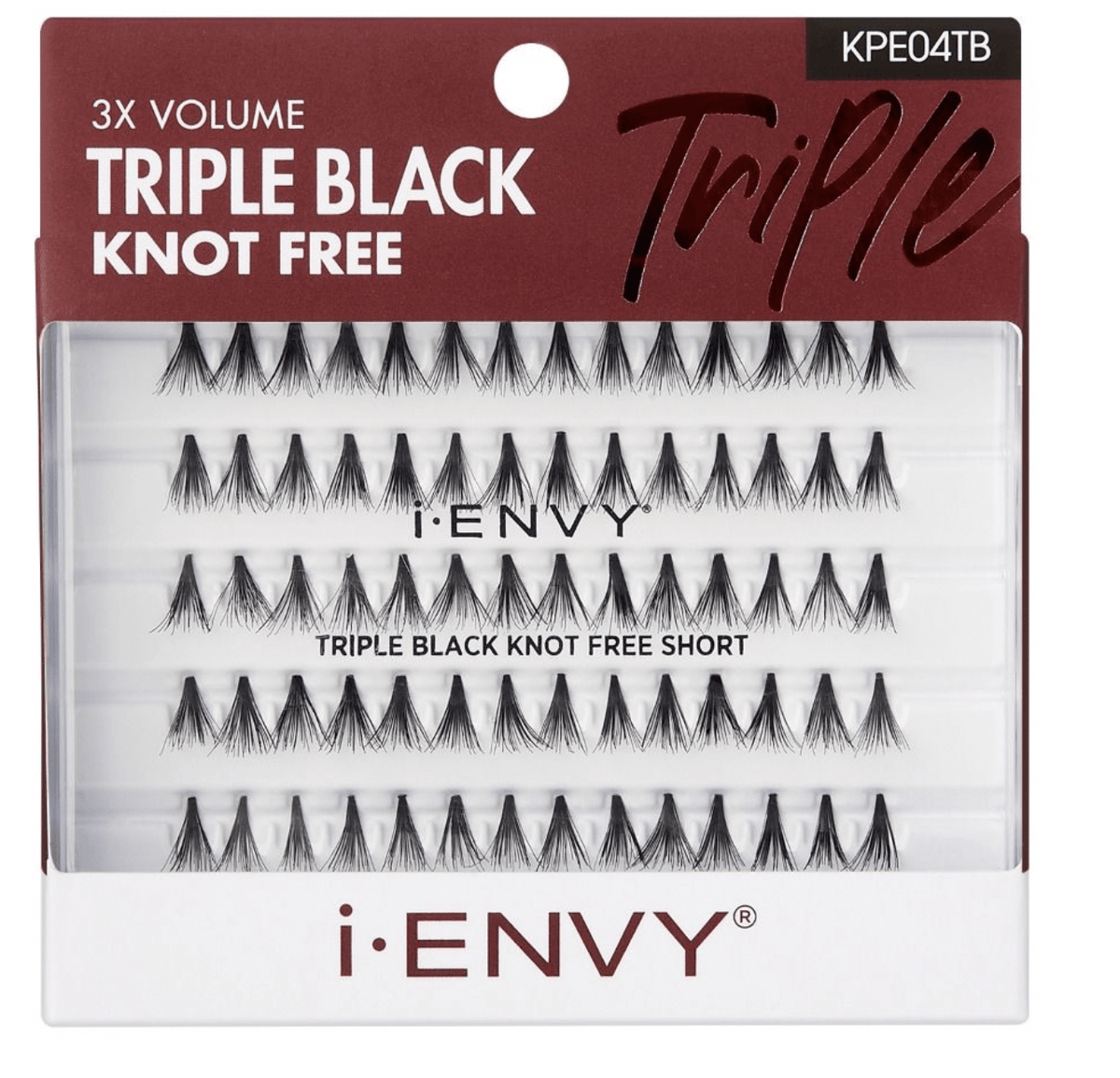 IEnvy Triple Black Knot Free Individual Lash (70pcs) #KPE04TB