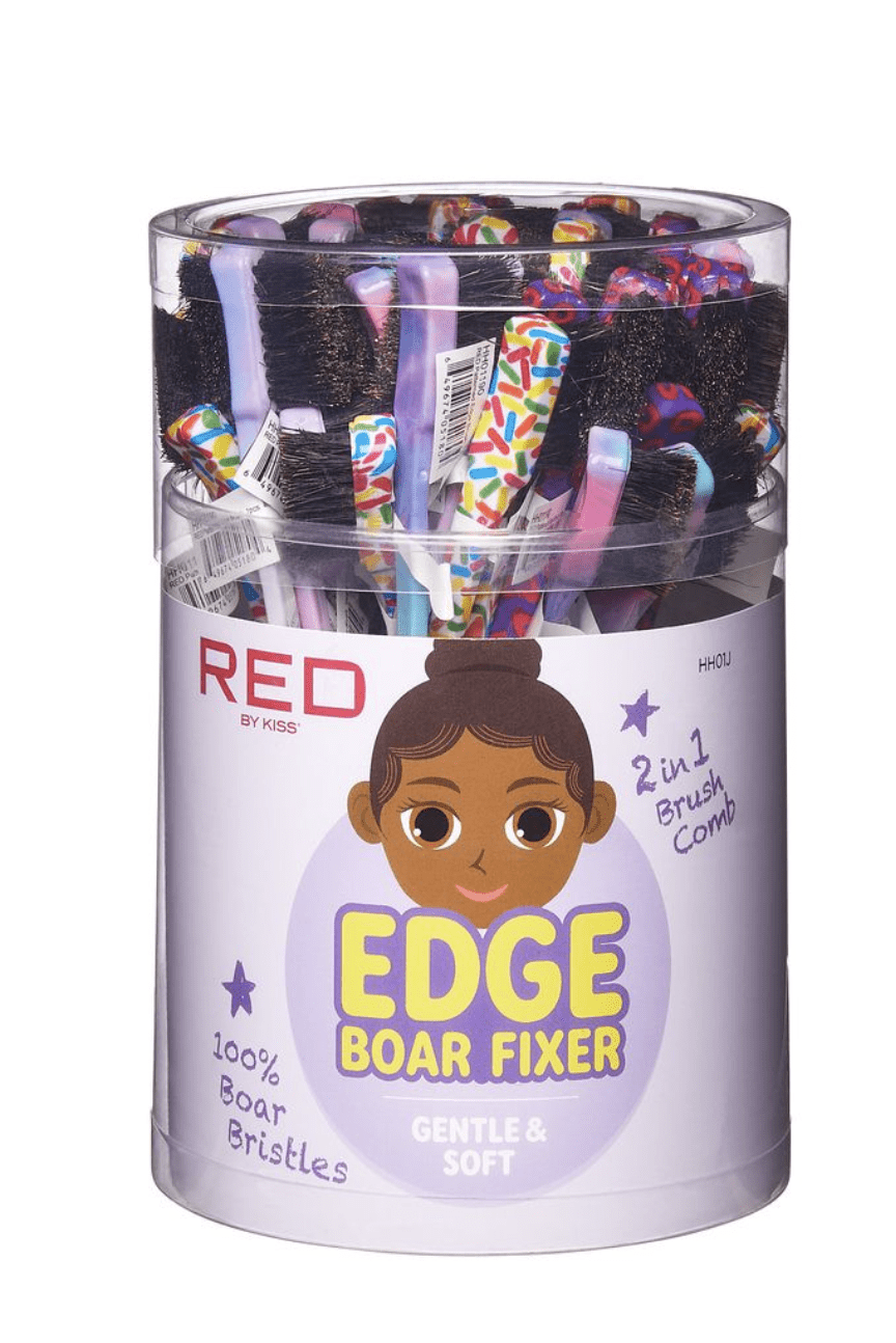 RED Patterned Edge Brush - Kids #HH01J