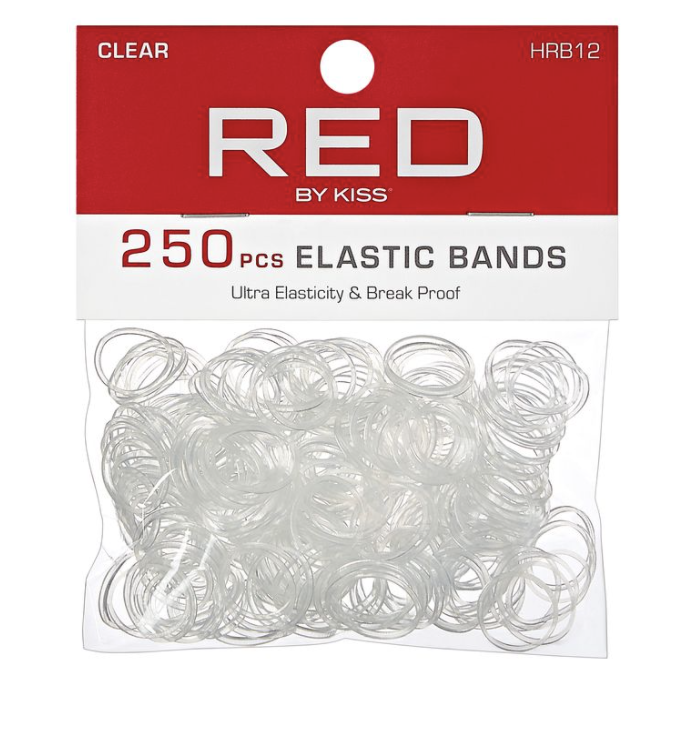 RED Rubberband  Clear 250 pcs #HRB12 - BPolished Beauty Supply
