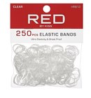 RED Rubberband  Clear 250 pcs