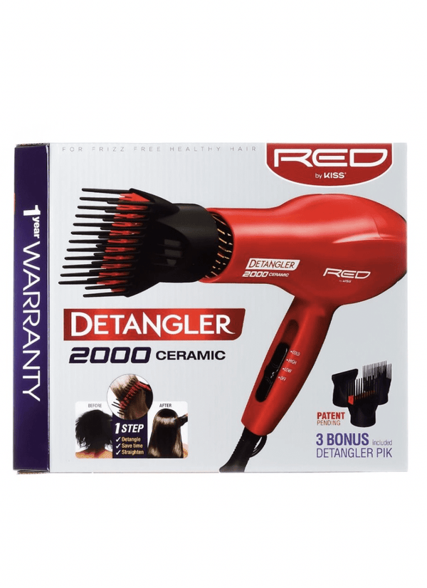 Kiss Red 2000 Ceramic Detangle #BD10N