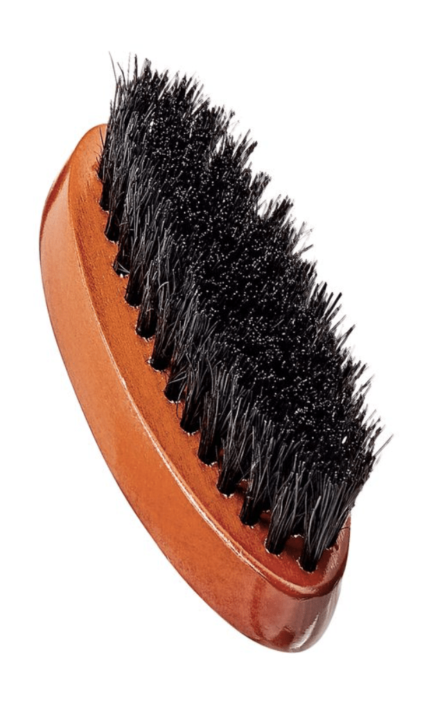 Red Premium Military Pocket Beard Brush - Medium Soft