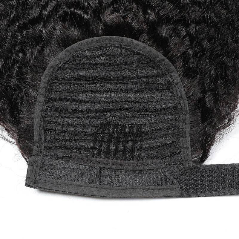 Virgin Hair Wrap Ponytail Hair (Kinky Curly, Kinky Straight, Straight)