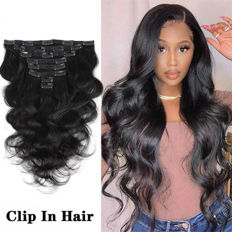 Human Hair Clip Ins - Straight