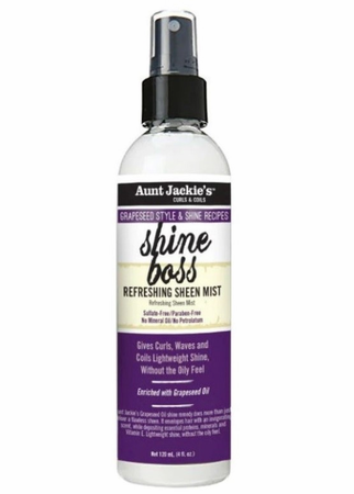 Aunt Jackie's Grapseed Shine Boss Refreshing Sheen Mist 4 oz