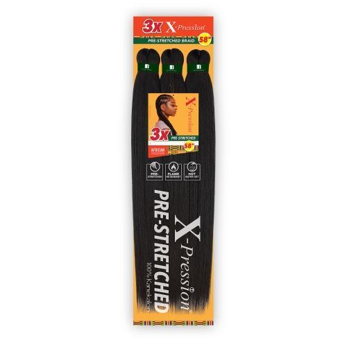 Sensationnel African Collection 3X X-Pression Pre-Stretched Braid 58 Inch - BPolished Beauty Supply