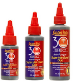Salon Pro 30 Sec Hair Glue Black (1 oz, 2 oz, 4 oz, 8 oz) - BPolished Beauty Supply