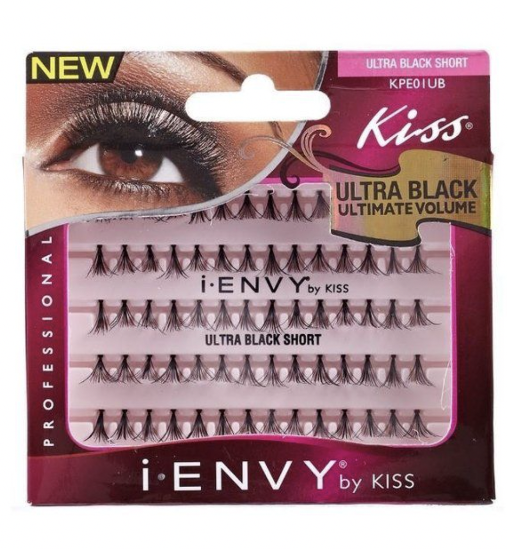 Kiss iEnvy Ultra Black Flare Short 70 pc KPE01UB - BPolished Beauty Supply