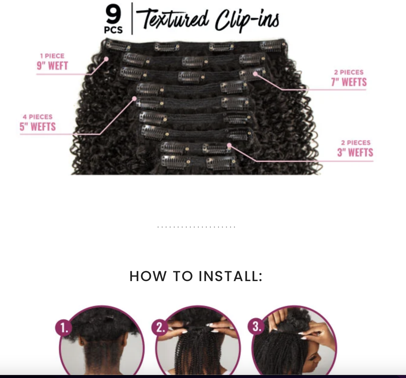 Sensationnel Textured Clip-Ins Weave Curls Kinks N Co - Dream Chaser 14" - BPolished Beauty Supply