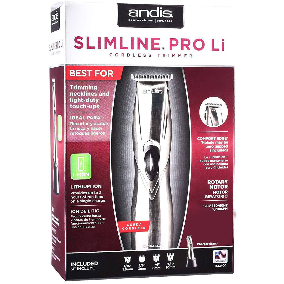 Andis Trimmer Slimline Pro Li #32400 - BPolished Beauty Supply