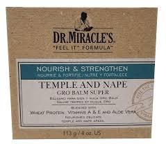 Dr. Miracle's Temple & Nape Gro Balm Nourish and Strengthen Super 4 oz - BPolished Beauty Supply