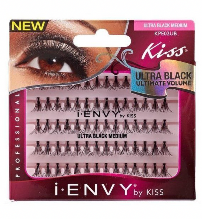 Kiss iEnvy Ultra Black Flare Medium 70 pc KPE02UB - BPolished Beauty Supply
