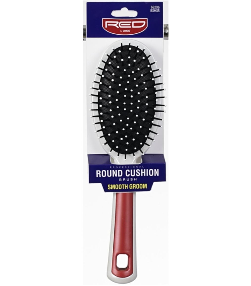 Kiss Red Professional Round Cushion Brush #HH18 - BPolished Beauty Supply