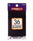 RED Elastic Band 36/ct, 2mm, Black	HEB06 - BPolished Beauty Supply