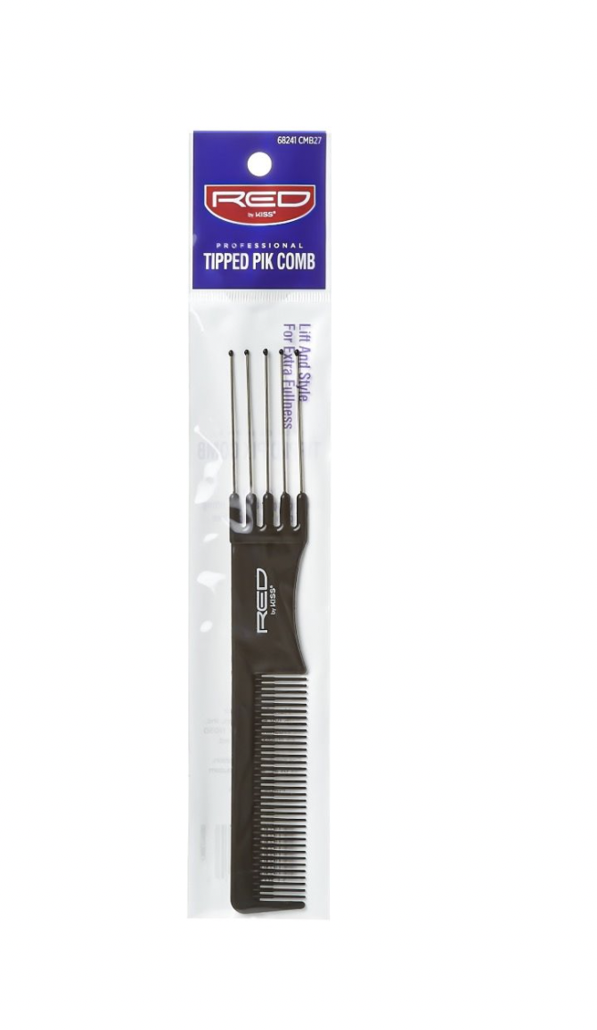 Kiss Red Tipped Pik Comb #CMB27 - BPolished Beauty Supply