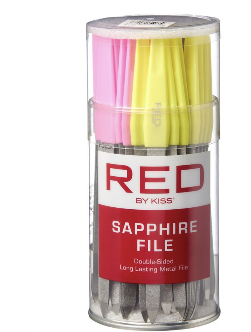 RED Sapphire File (60 pcs) #SFL01J - BPolished Beauty Supply