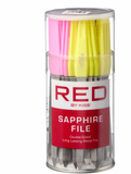 RED Sapphire File (60 pcs) #SFL01J - BPolished Beauty Supply