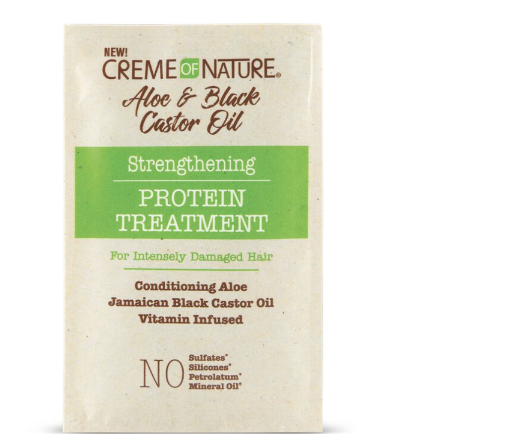 Creme of Nature Aloe & Black Castor Strengthening Protein Mask Treatment 1.5 oz - BPolished Beauty Supply