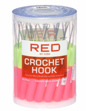 Red Crochet Hook Jar 36 PCS #WT31J - BPolished Beauty Supply