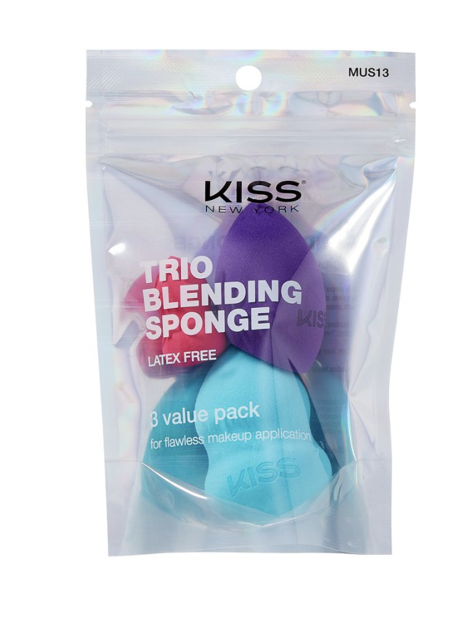 Kiss Makeup Trio Blending Sponge #MUS13 - BPolished Beauty Supply