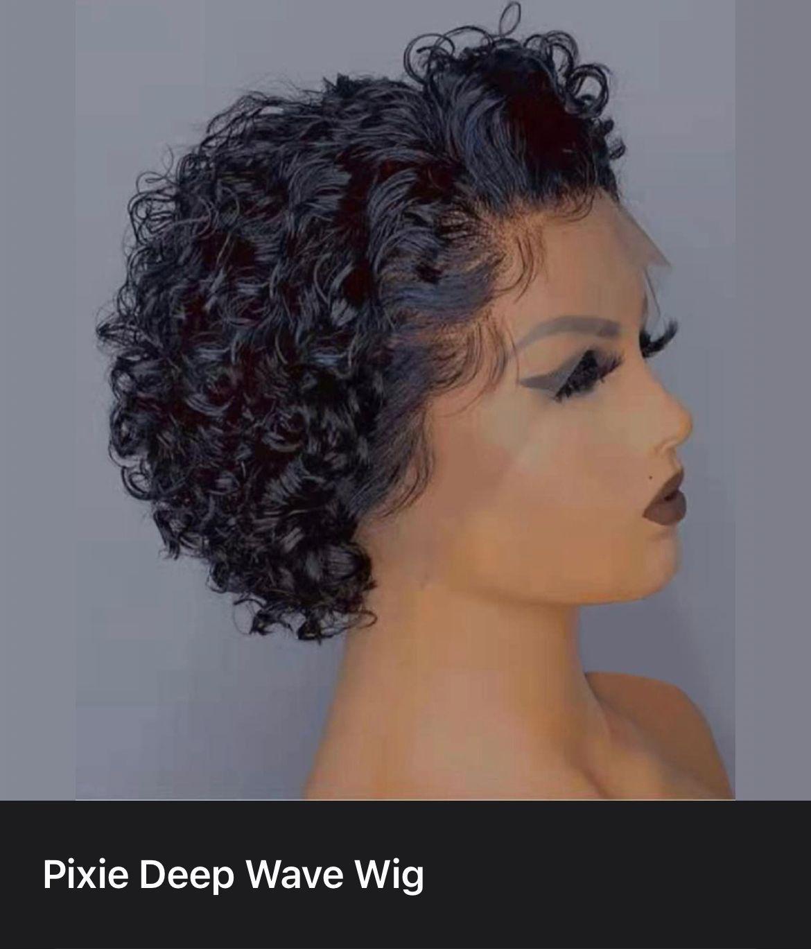 Virgin Pixie Hair Deep Wave Wig - BPolished Beauty Supply